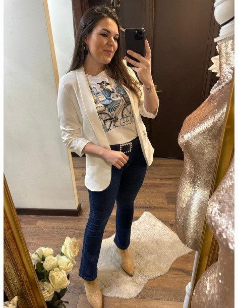 Blazer manga blanca 2