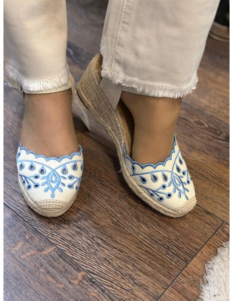 Cuña troquelada azul