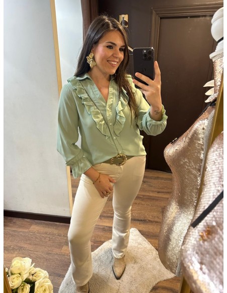 Blusa volantes