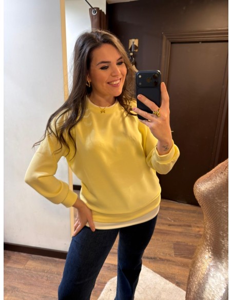Sudadera camisa cuello