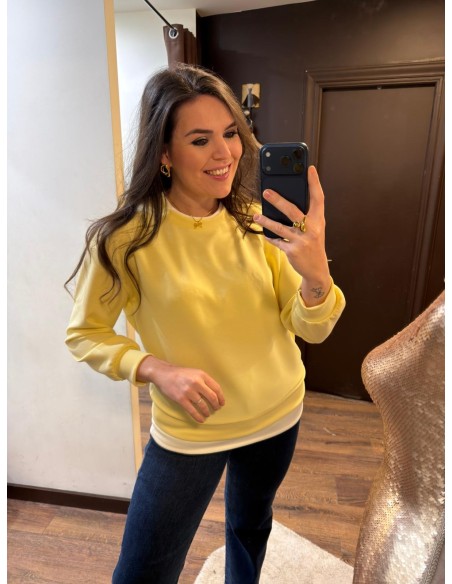 Sudadera camisa cuello