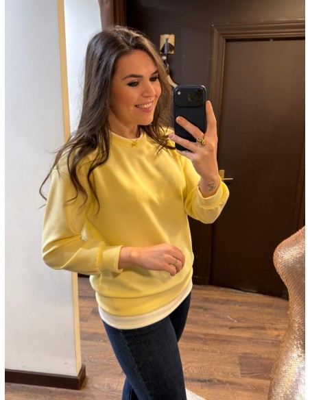 Sudadera camisa cuello