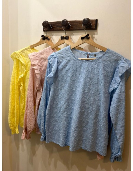 Blusa volante hombro