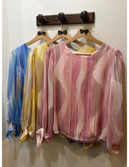 Blusa gasa brillo