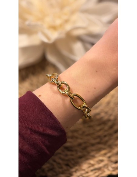 Pulsera acero trenzada