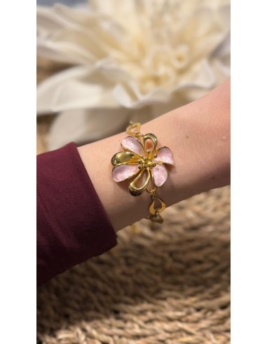 Pulsera acero flor