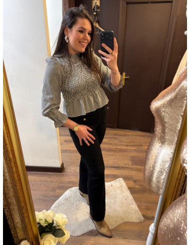 Pantalón wide leg negro