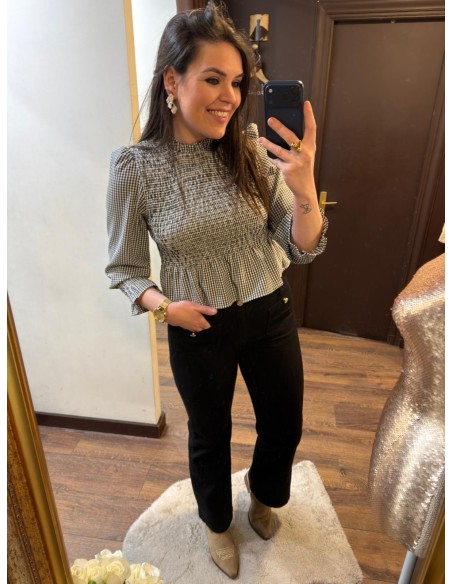 Pantalón wide leg negro