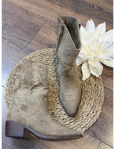 Botín campero khaki