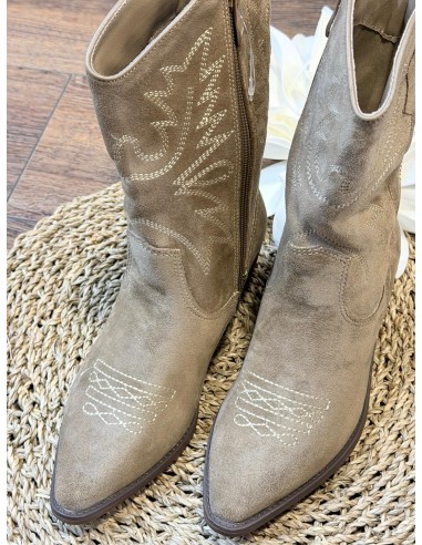 Botín campero khaki