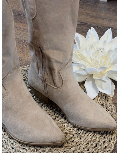 Bota campera beige