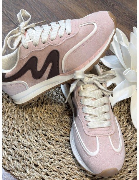 Deportiva rosa/marrón