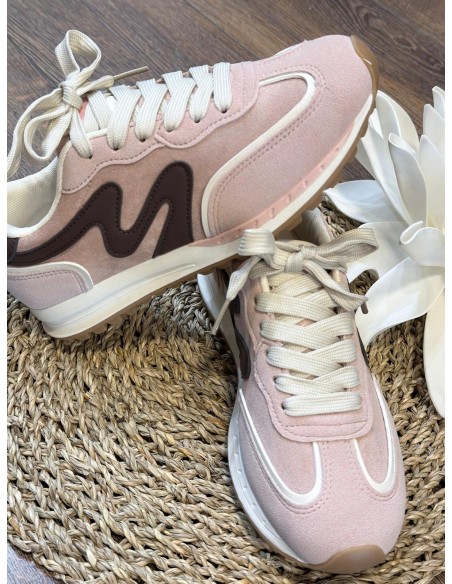 Deportiva rosa/marrón