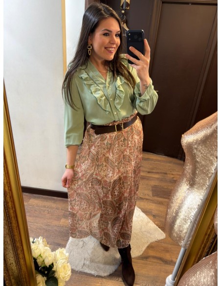 Blusa volantes