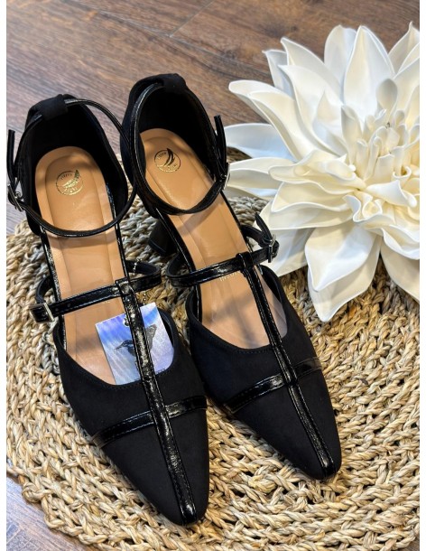 Zapato negro tacón 2