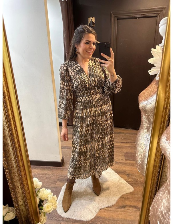 Vestido midi rectángulo