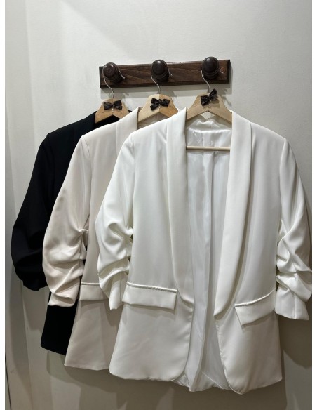 Blazer manga beige
