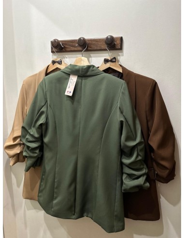 Blazer manga verde