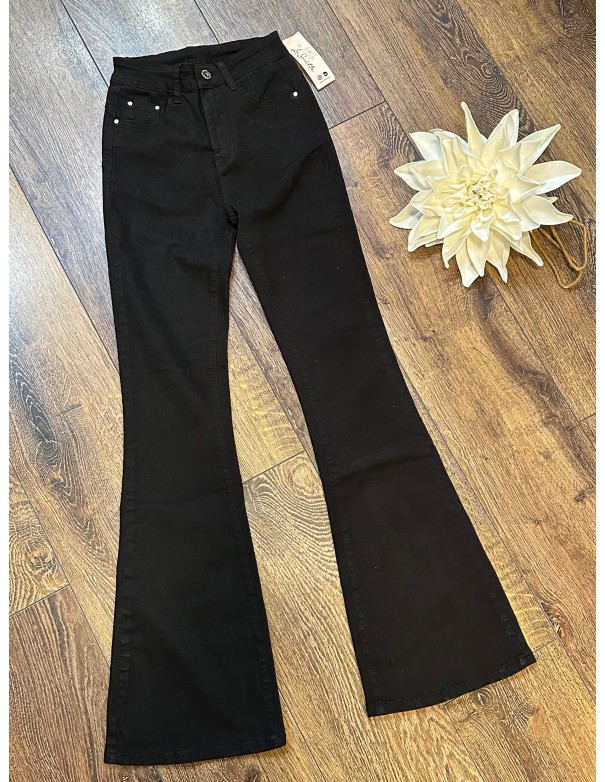 Pantalón flare negro