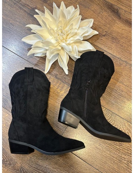 Bota campera negra